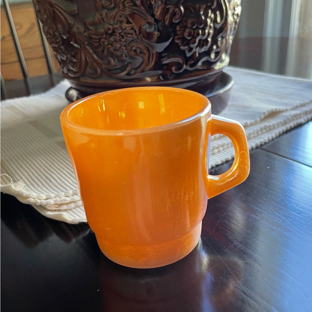 Vintage Peach Lustre  Termocrisa Coffee Mug